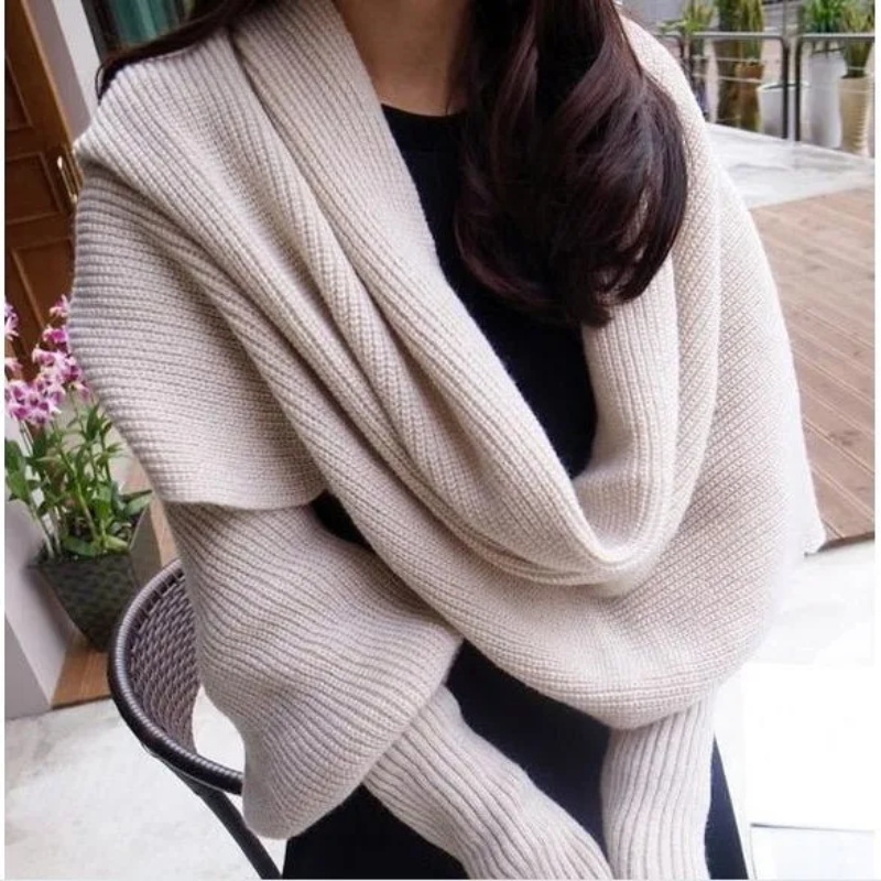 Wool Scarf Men - SupSindy Women Winter Scarf Europe and