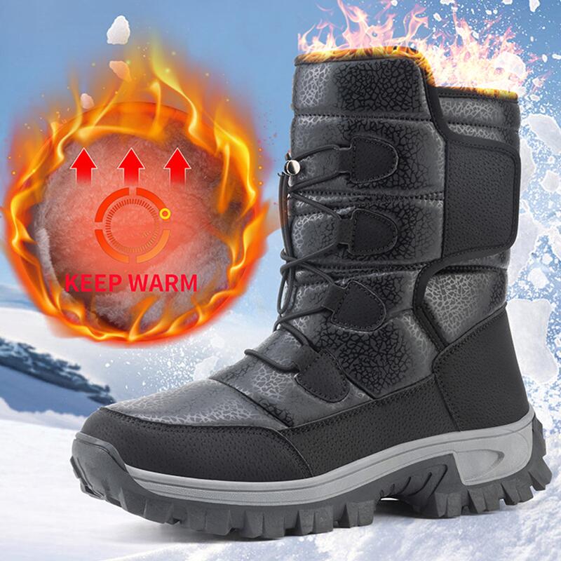 Waterproof Winter Boot - New Warm Men Plush Snow Boots