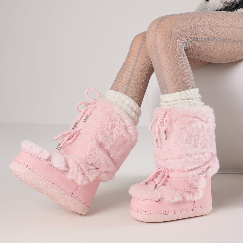 Furry Boots For Women Round To - Waterproof Winter Boot recension och pris