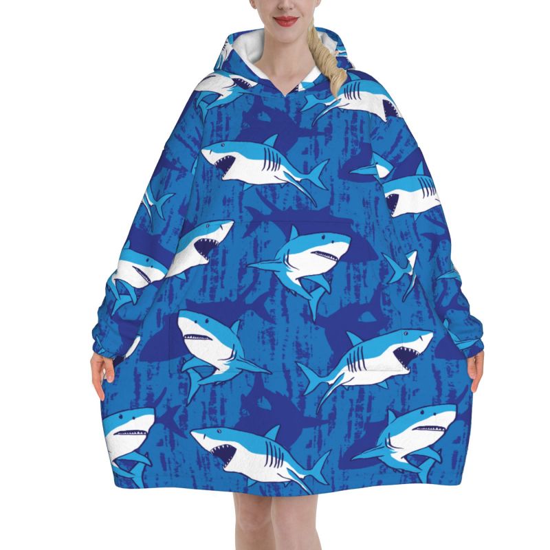 Wearable Blanket Hoodie Cartoo - Sherpa Hoodie Fleece recension och pris