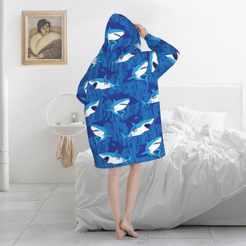 Wearable Blanket Hoodie Cartoo - Sherpa Hoodie Fleece recension och pris