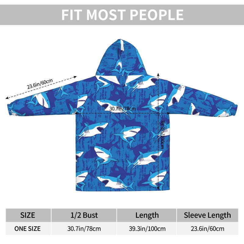 Wearable Blanket Hoodie Cartoo - Sherpa Hoodie Fleece recension och pris