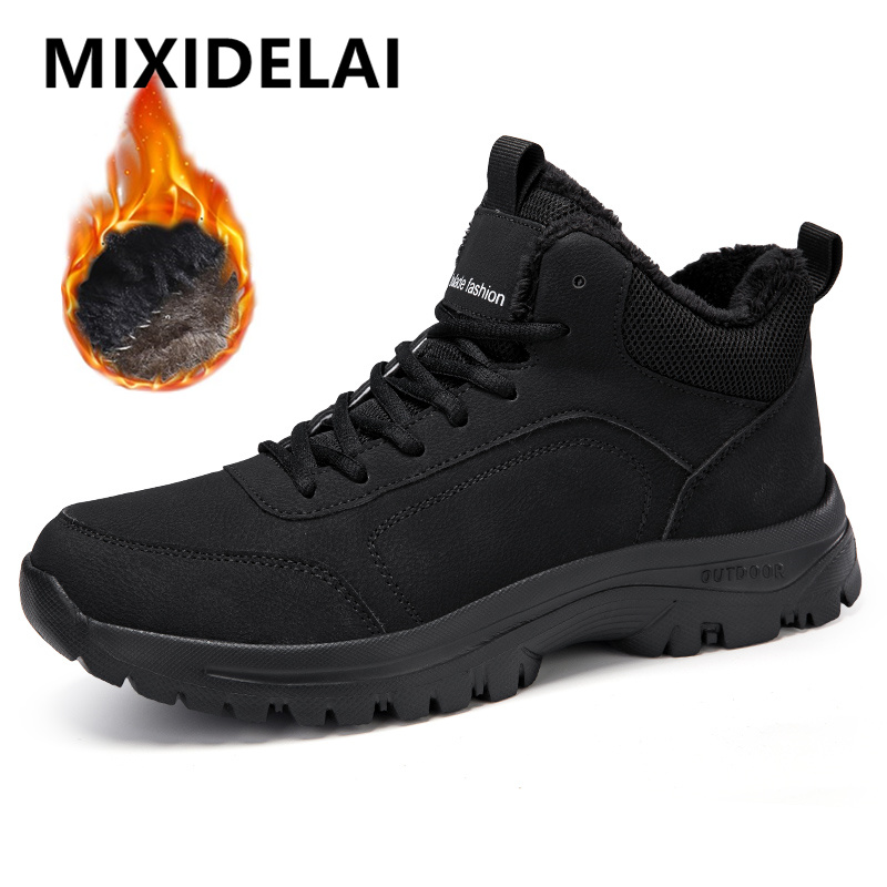 Winter Men's Boots Warm Plush  - Waterproof Winter Boot recension och pris