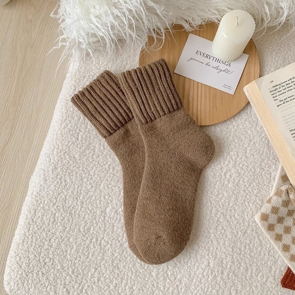 Creative Solid Color Thickened - Thermal Sock Wool recension och pris