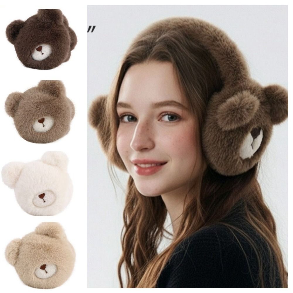 Portable Cartoon Bear Earmuffs - Earmuffs Foldable recension och pris