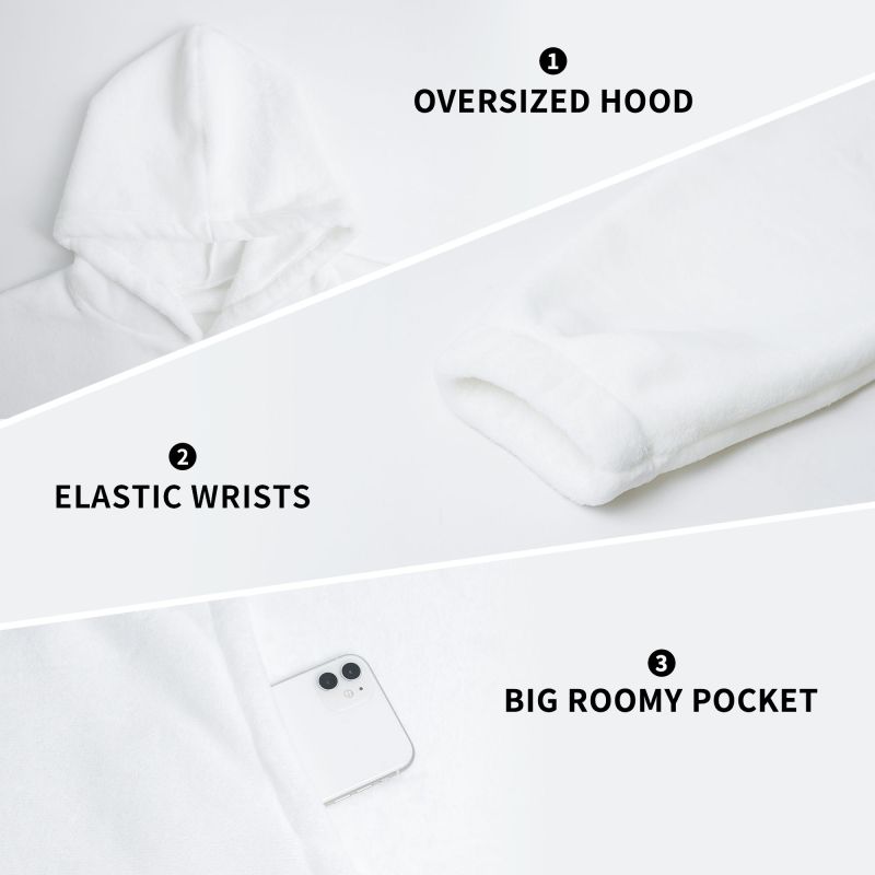 Zebra Stripe Print Wearable Bl - Sherpa Hoodie Fleece recension och pris