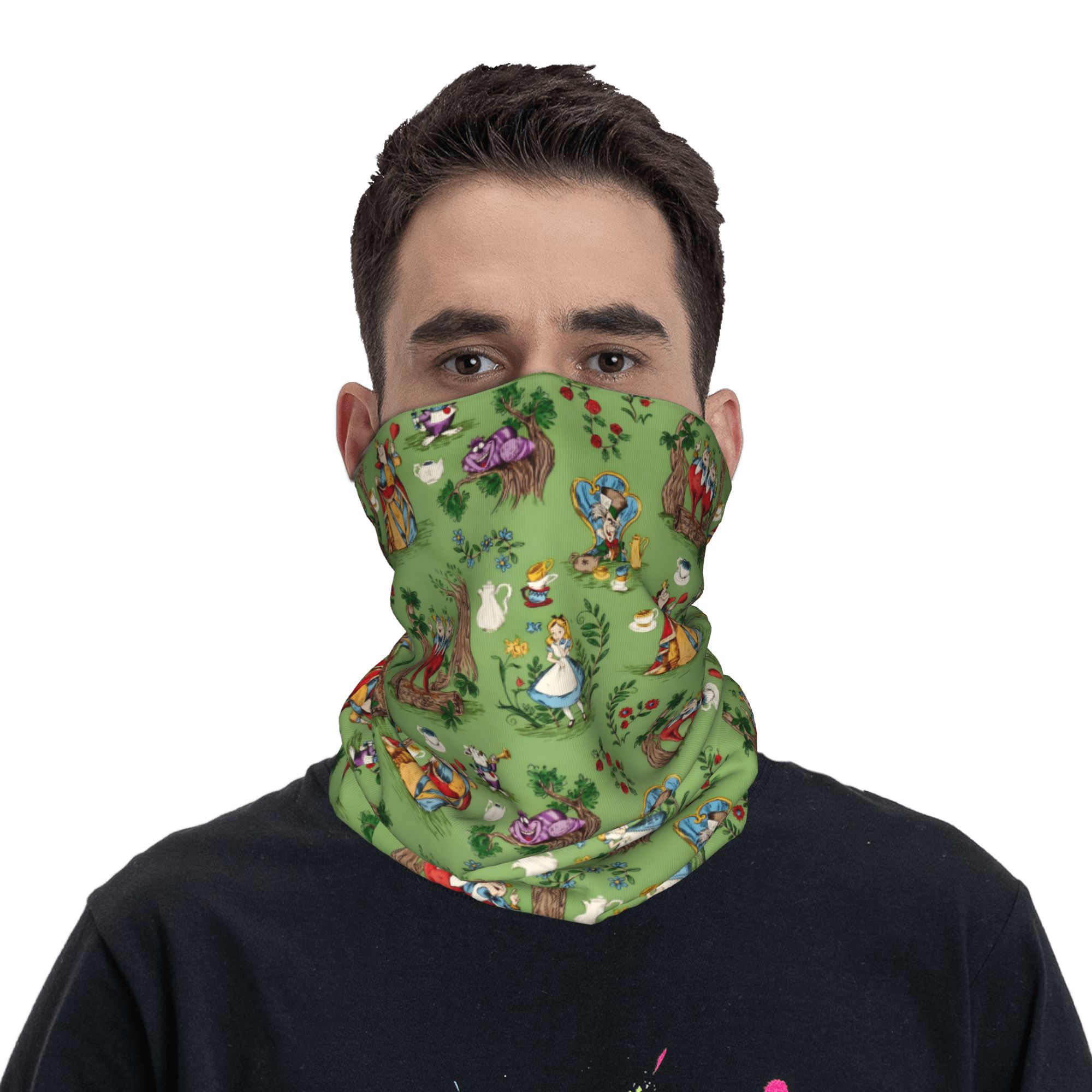 Custom A-Alice in W-Wonderland - Neck Gaiter Fleece recension och pris