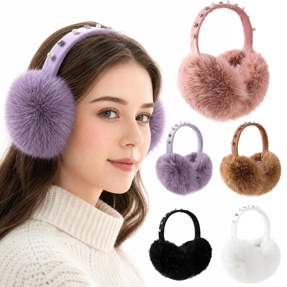 New Faux Fur Earmuffs Soft Fol - Earmuffs Foldable recension och pris