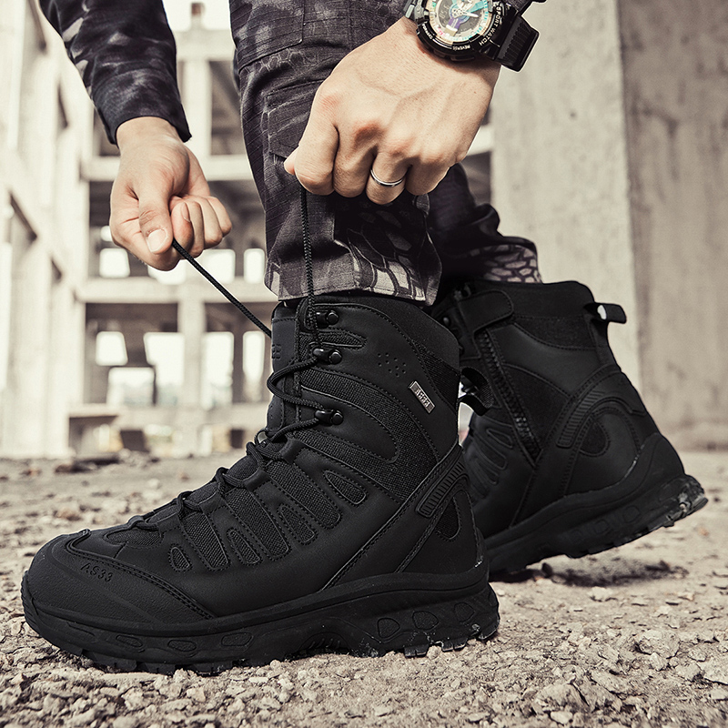 Men Tactical Boots Lace Up Bra - Waterproof Winter Boot recension och pris
